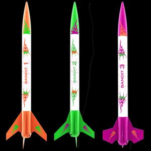 Estes Model Rocket 2435 3 Bandits Rockets E2X