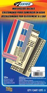 Estes Model Rocket 3170 Waterslide Decal Set