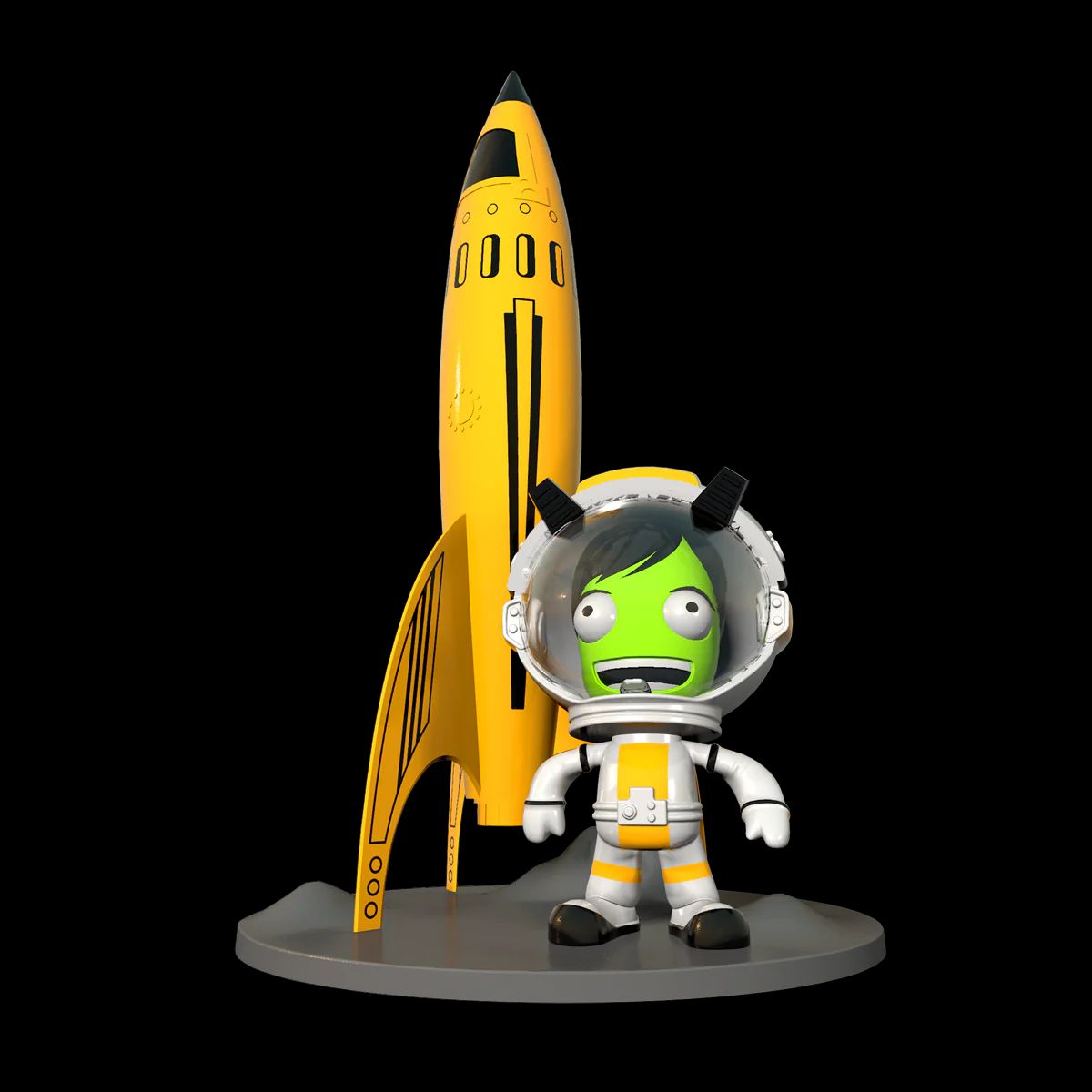 Estes Model Rocket 500 Kerbal Val Moondog Desktop Display