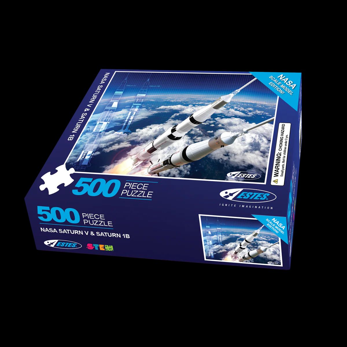 Estes Model Rocket 510 NASA Saturn V +ACY- Saturn 1B 500 Piece Puzzle