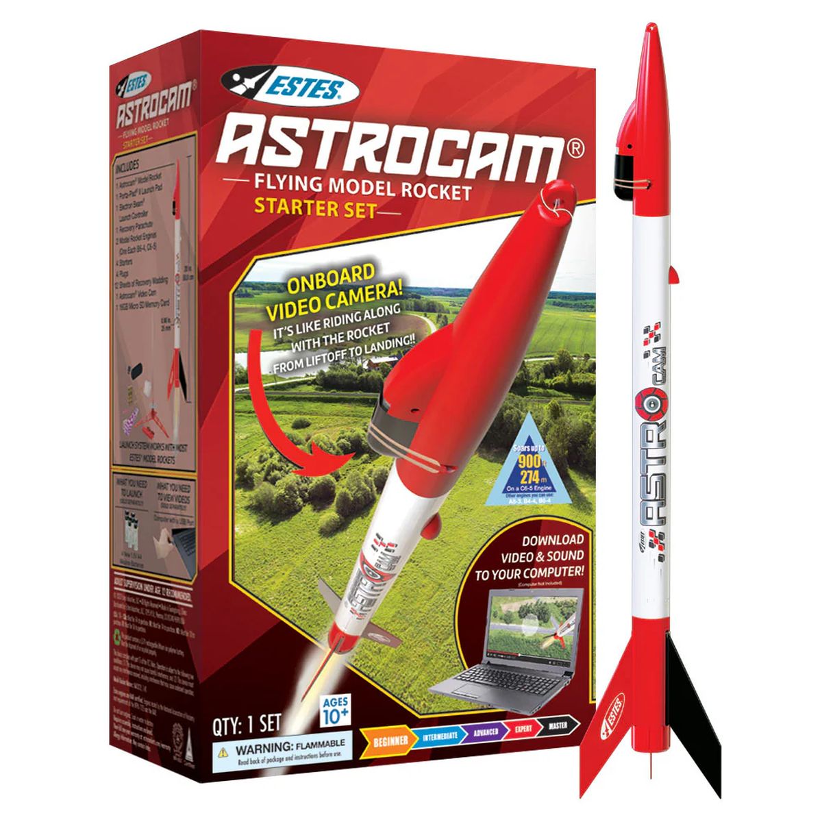 Estes Model Rocket 5325 Astrocam Starter Set Skill BEG