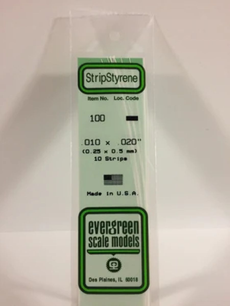 Evergreen Plastic 100 .010 x .020 (10)