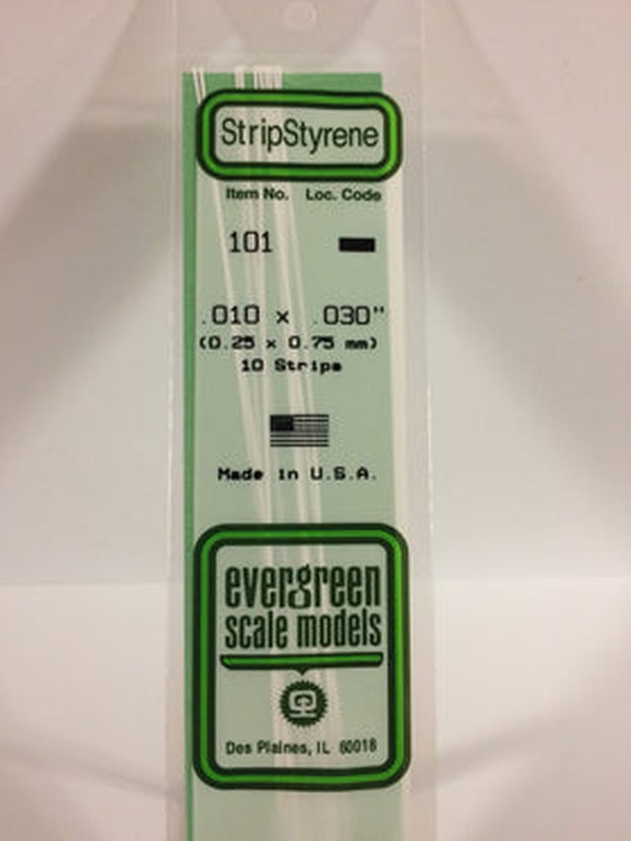 Evergreen Plastic 101 .010 x .030 (10)