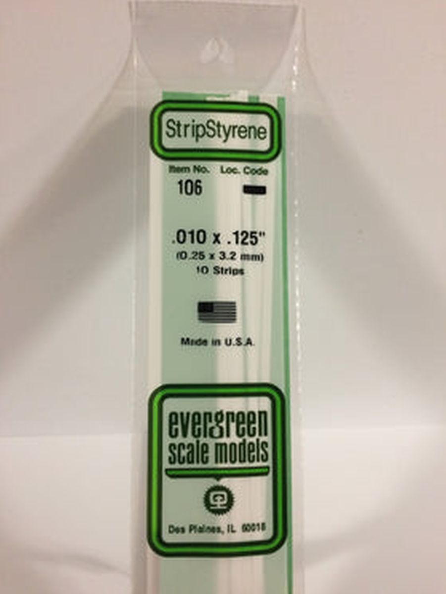 Evergreen Plastic 106 .010 x .125 (10)