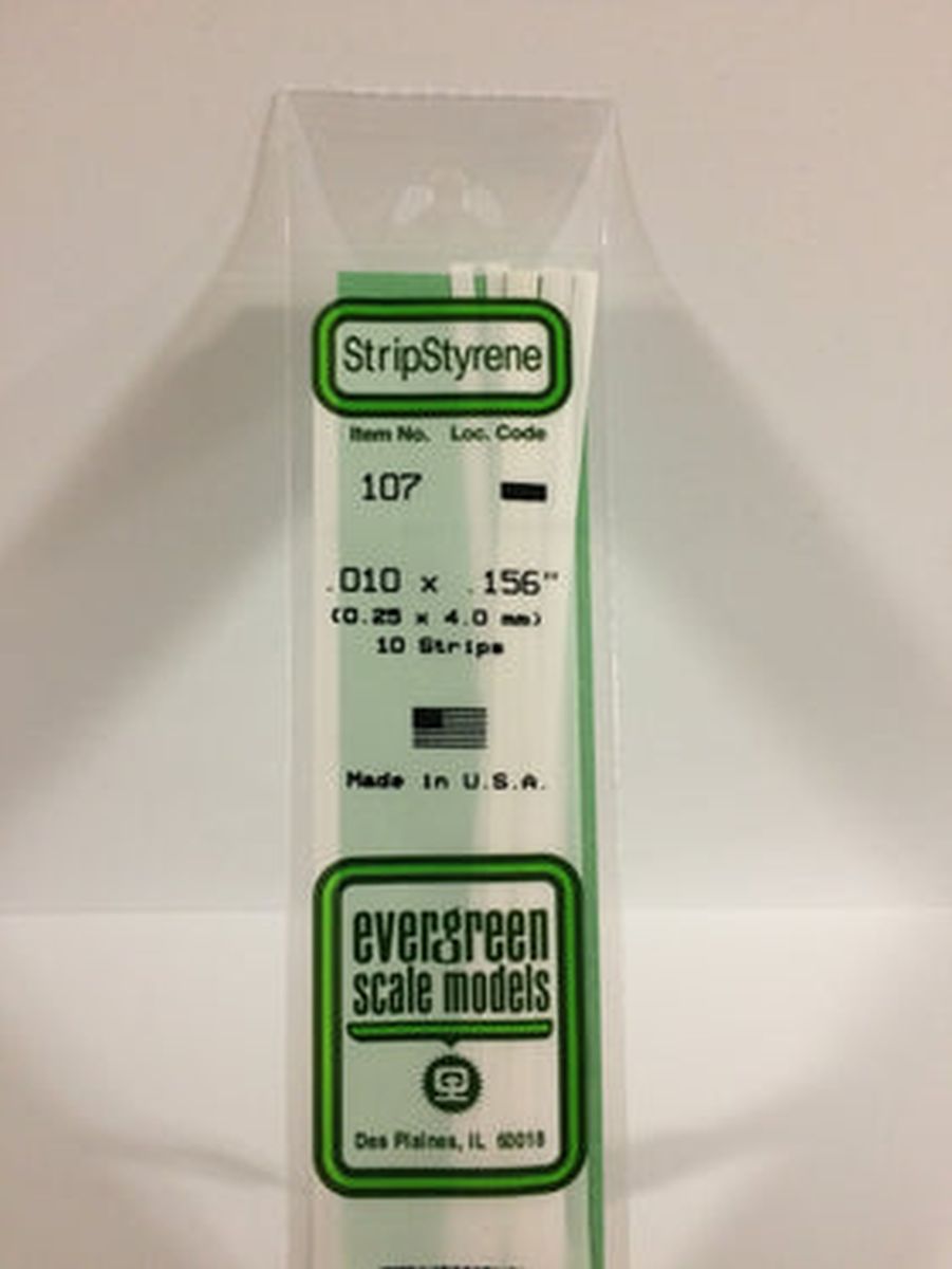 Evergreen Plastic 107 .010 x .156 (10)