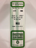 Evergreen Plastic 109 .010 x .250 (10)