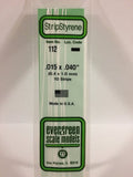 Evergreen Plastic 112 .015 x .040 (10)
