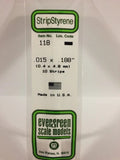 Evergreen Plastic 118 .015 x .188 (10)