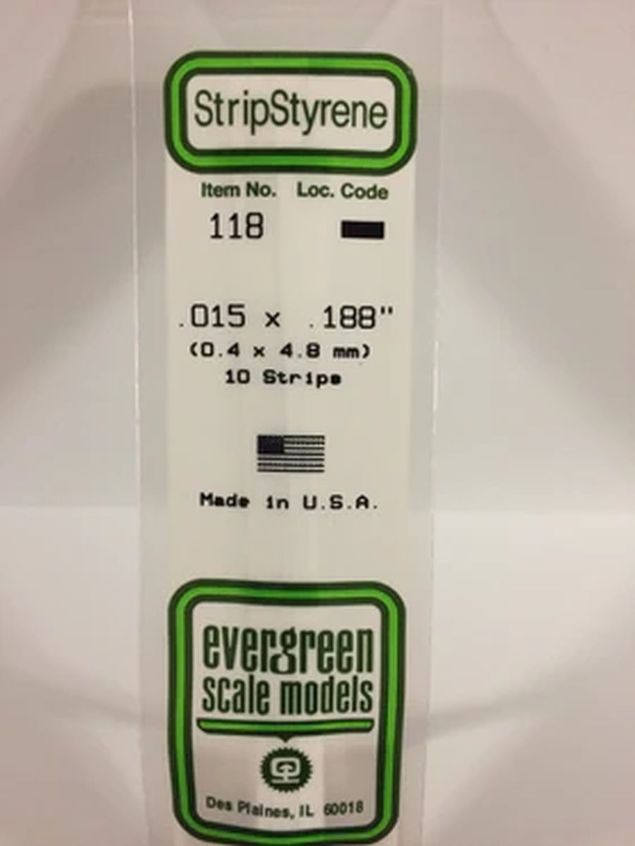 Evergreen Plastic 118 .015 x .188 (10)