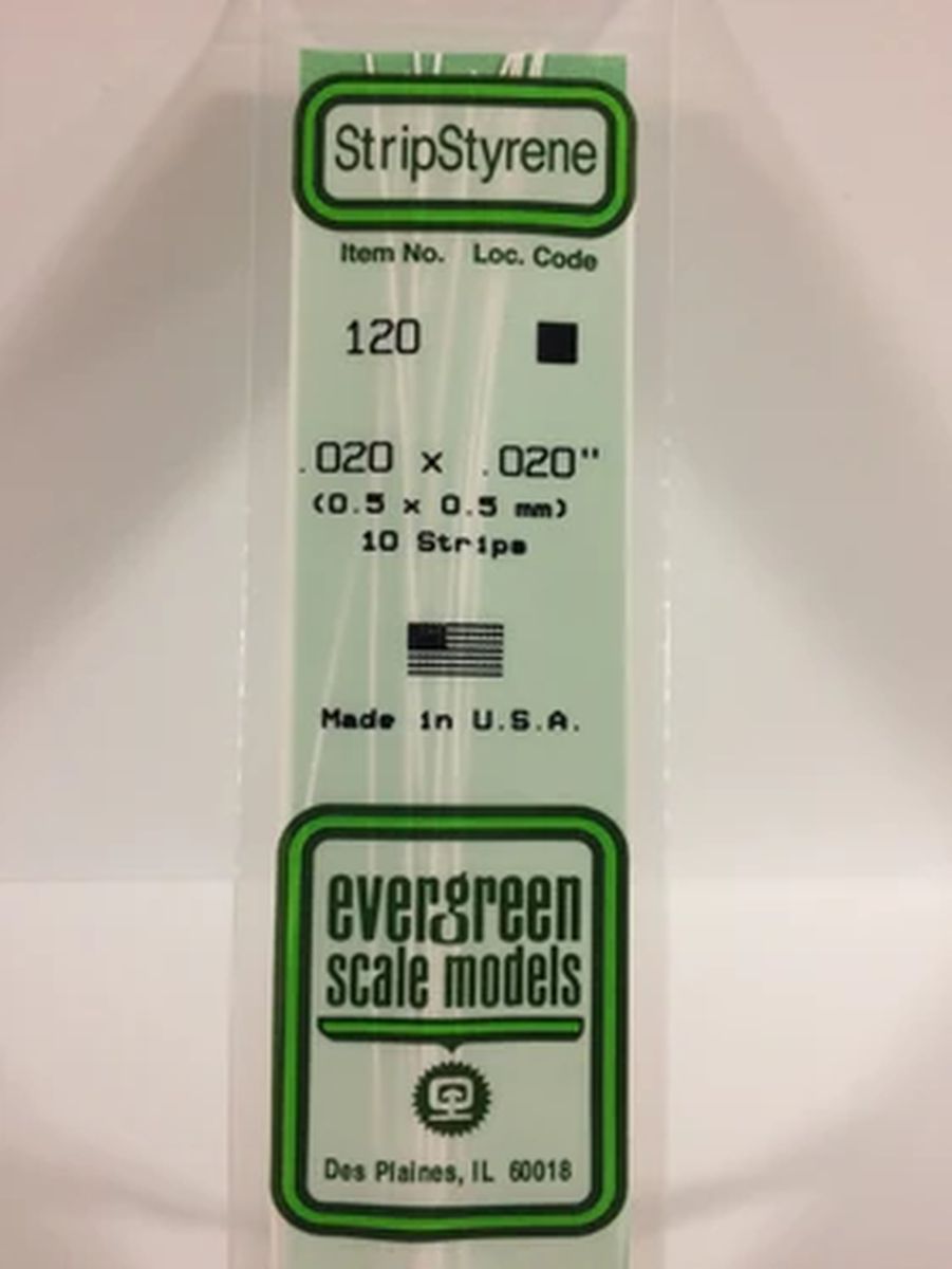 Evergreen Plastic 120 .020 x .020 (10)