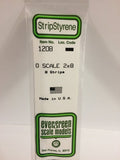 Evergreen Plastic 1208 O-Strips 2 x 8 (8)