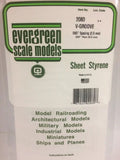 Evergreen Plastic 12080 V-Groove .080  sp