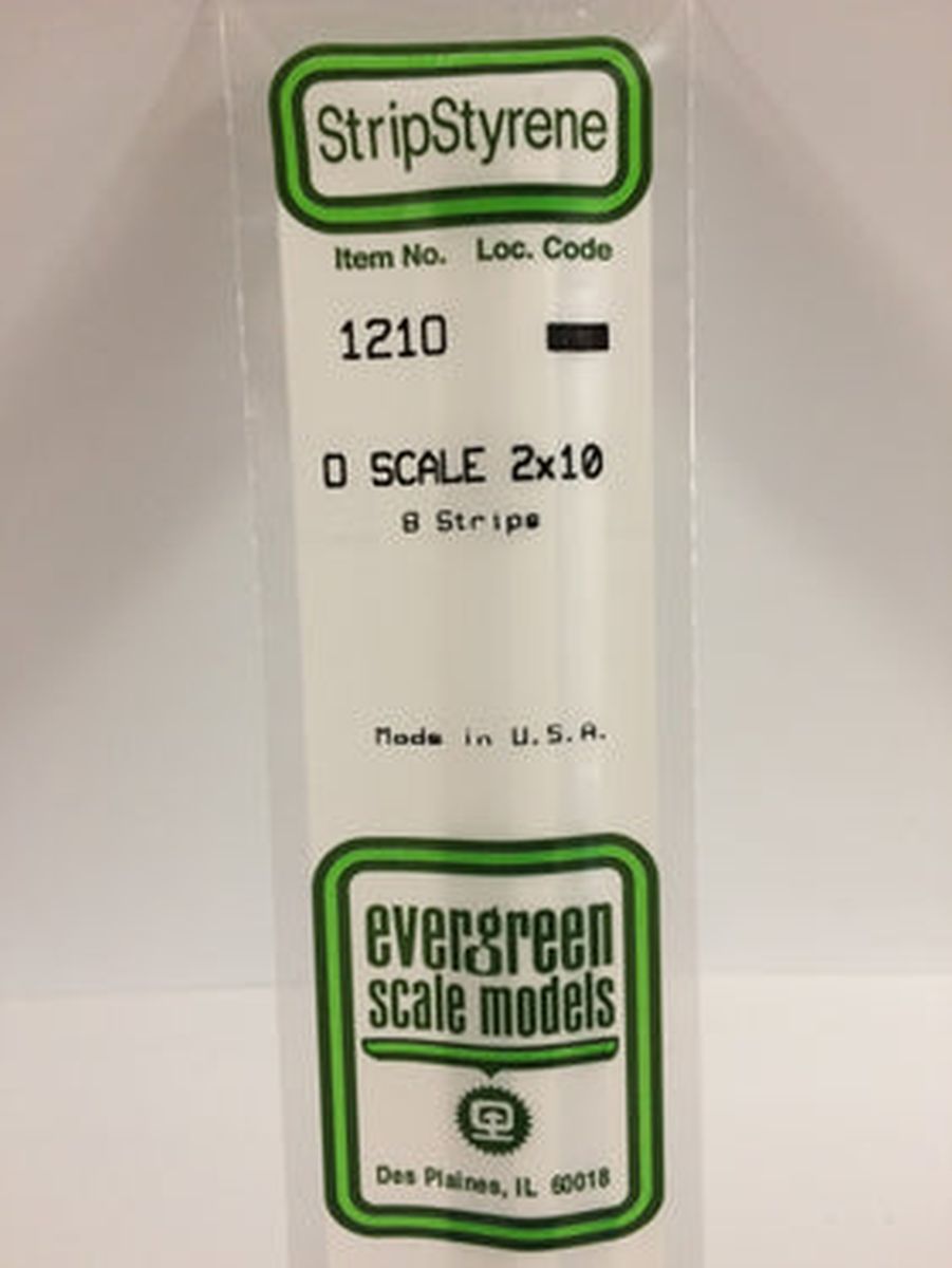 Evergreen Plastic 1210 O-Strips 2 x 10 (8)