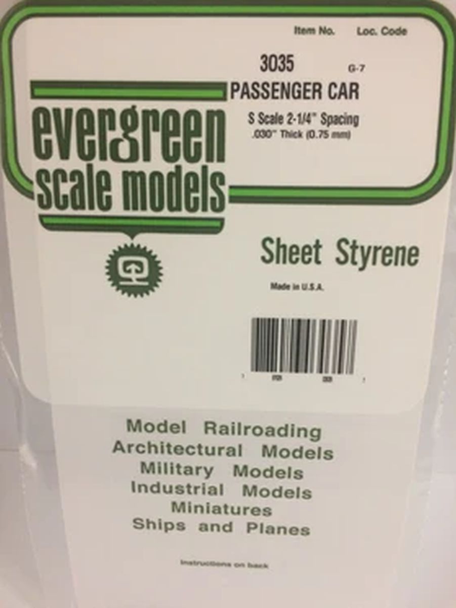 Evergreen Plastic 13035 S-Scale Siding