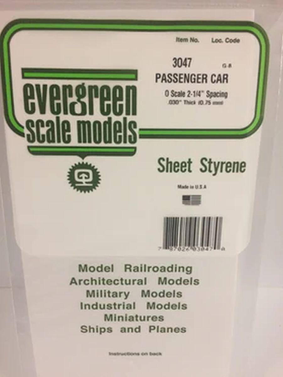 Evergreen Plastic 13047 O-Scale Siding