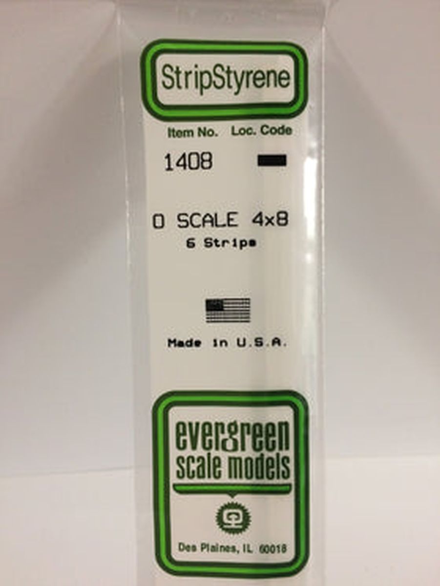 Evergreen Plastic 1408 O-Strips 4 x 8 (6)