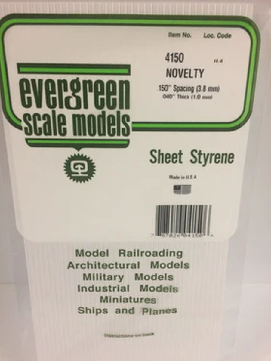 Evergreen Plastic 14150 Novelty .150  sp