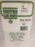 Evergreen Plastic 14188 V-Groove .188  sp