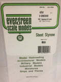 Evergreen Plastic 14250 V-Groove .250  sp