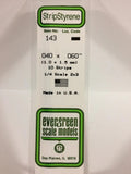 Evergreen Plastic 143 .040 x .060 (10)