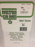Evergreen Plastic 14505 Square Tile 1/4 x 1/4