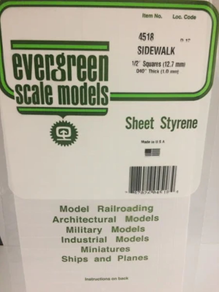 Evergreen Plastic 14518 2/2  x 1/2