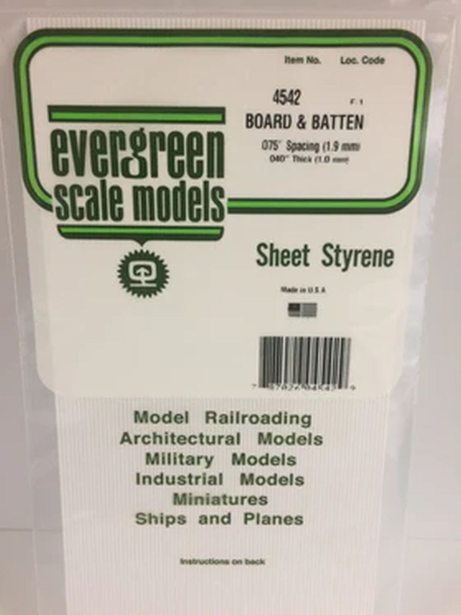 Evergreen Plastic 14542 Board & Batt .075  sp