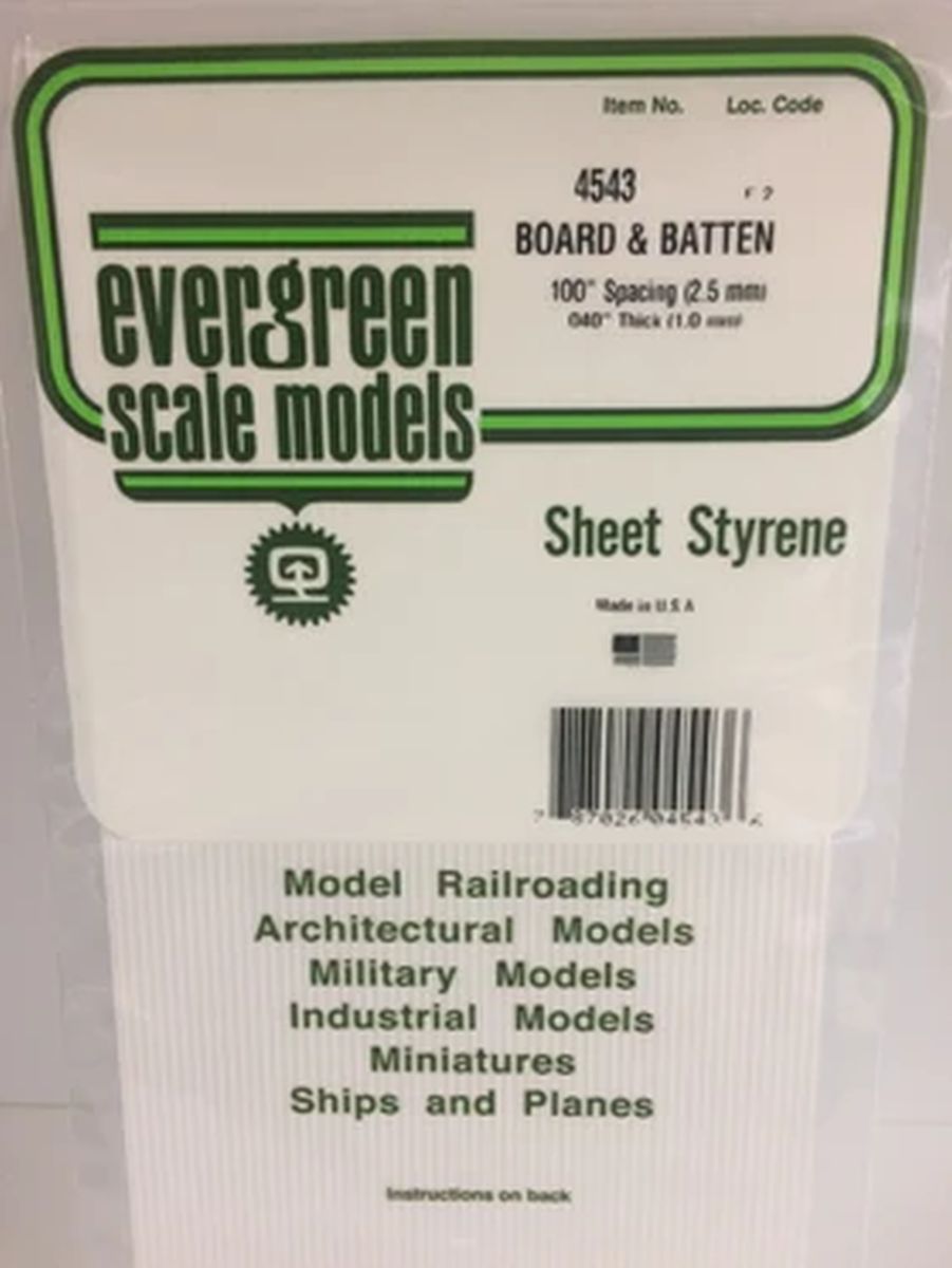 Evergreen Plastic 14543 Board & Batt .100  sp