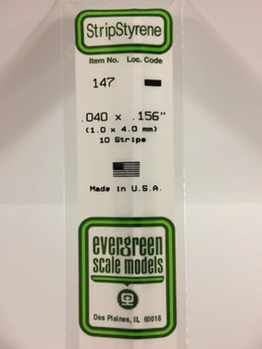 Evergreen Plastic 147 .040 x .156 (10)