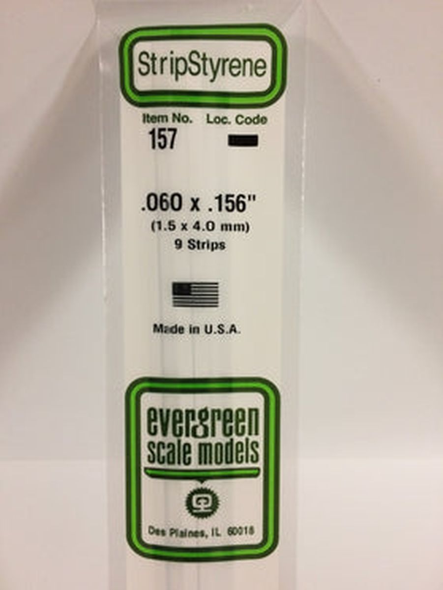 Evergreen Plastic 157 .060 x .156 (9)