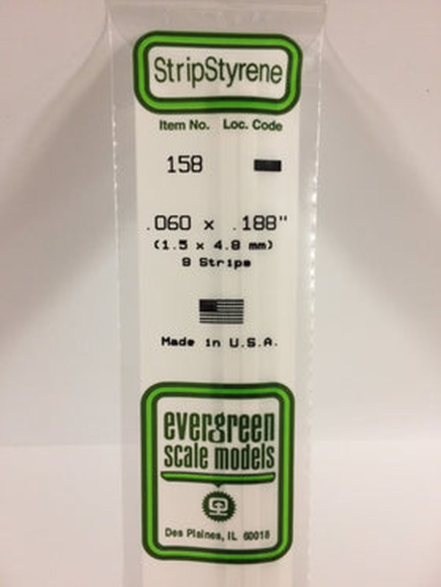 Evergreen Plastic 158 .060 x .188 (9)