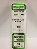 Evergreen Plastic 1608 O-Strips 6 x 8 (4)