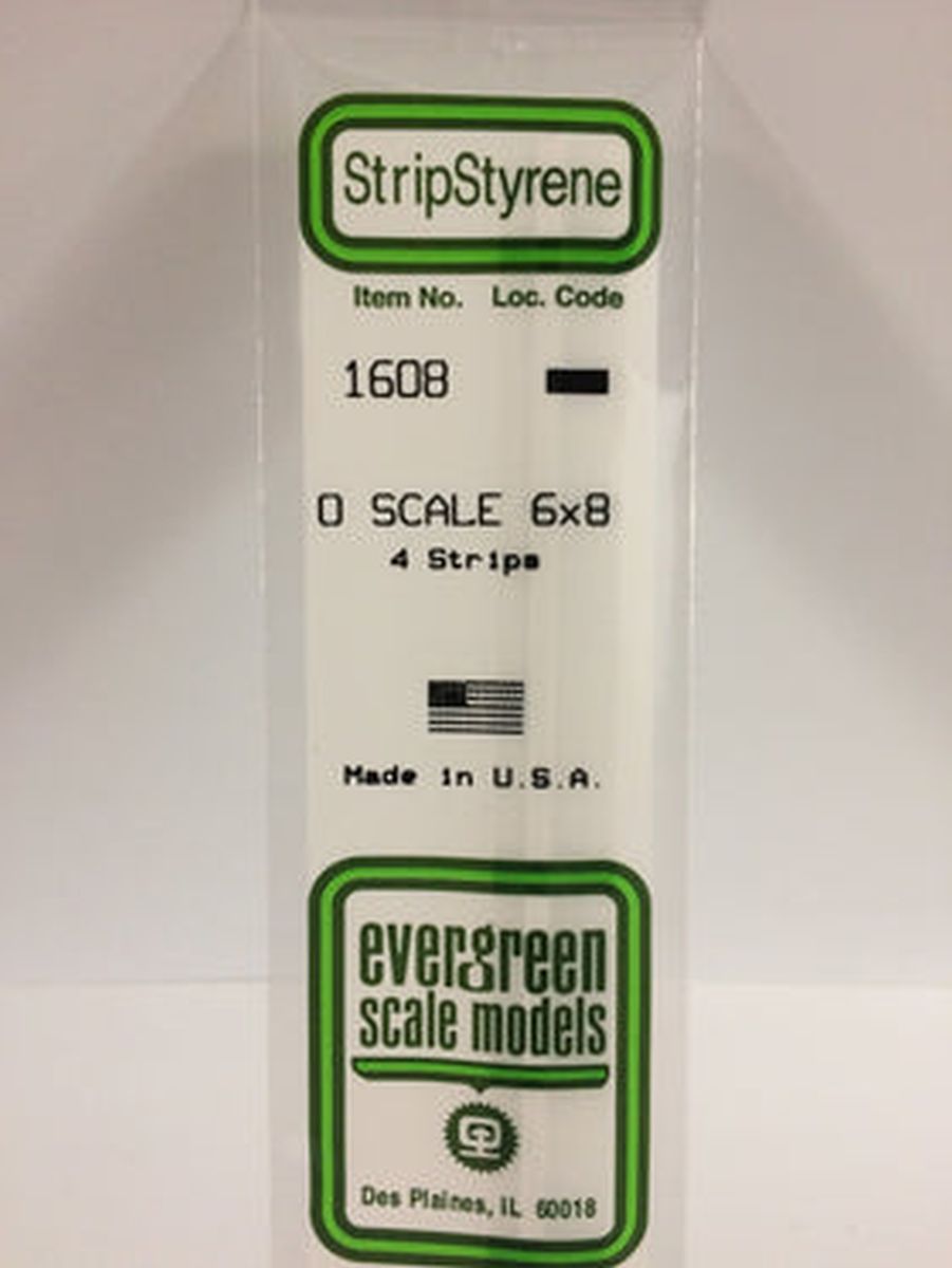 Evergreen Plastic 1608 O-Strips 6 x 8 (4)