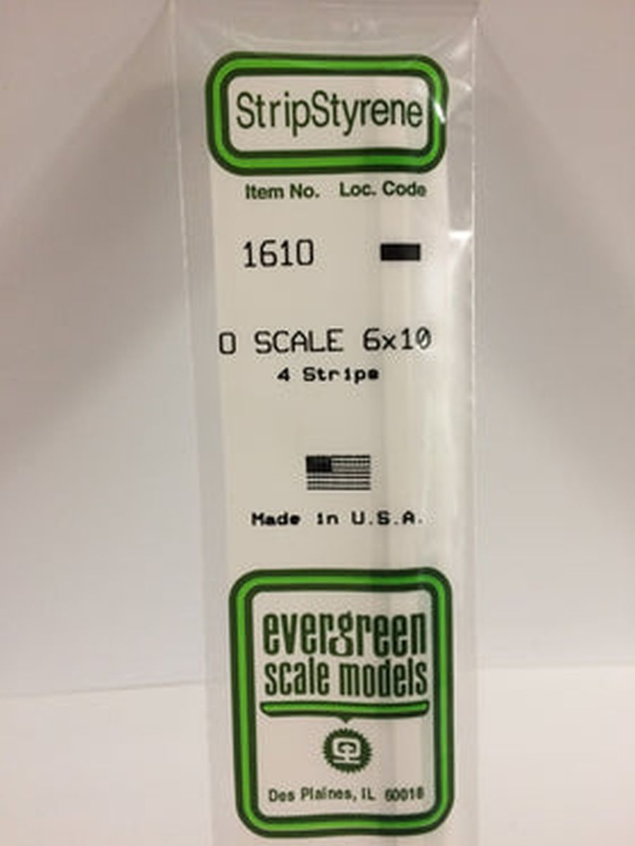 Evergreen Plastic 1610 O-Strips 6 x 10 (4)
