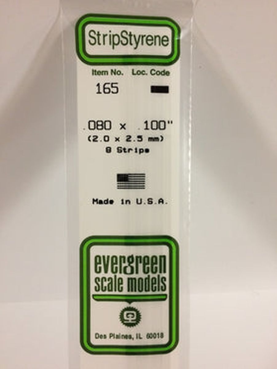 Evergreen Plastic 165 .080 x .100 (8)