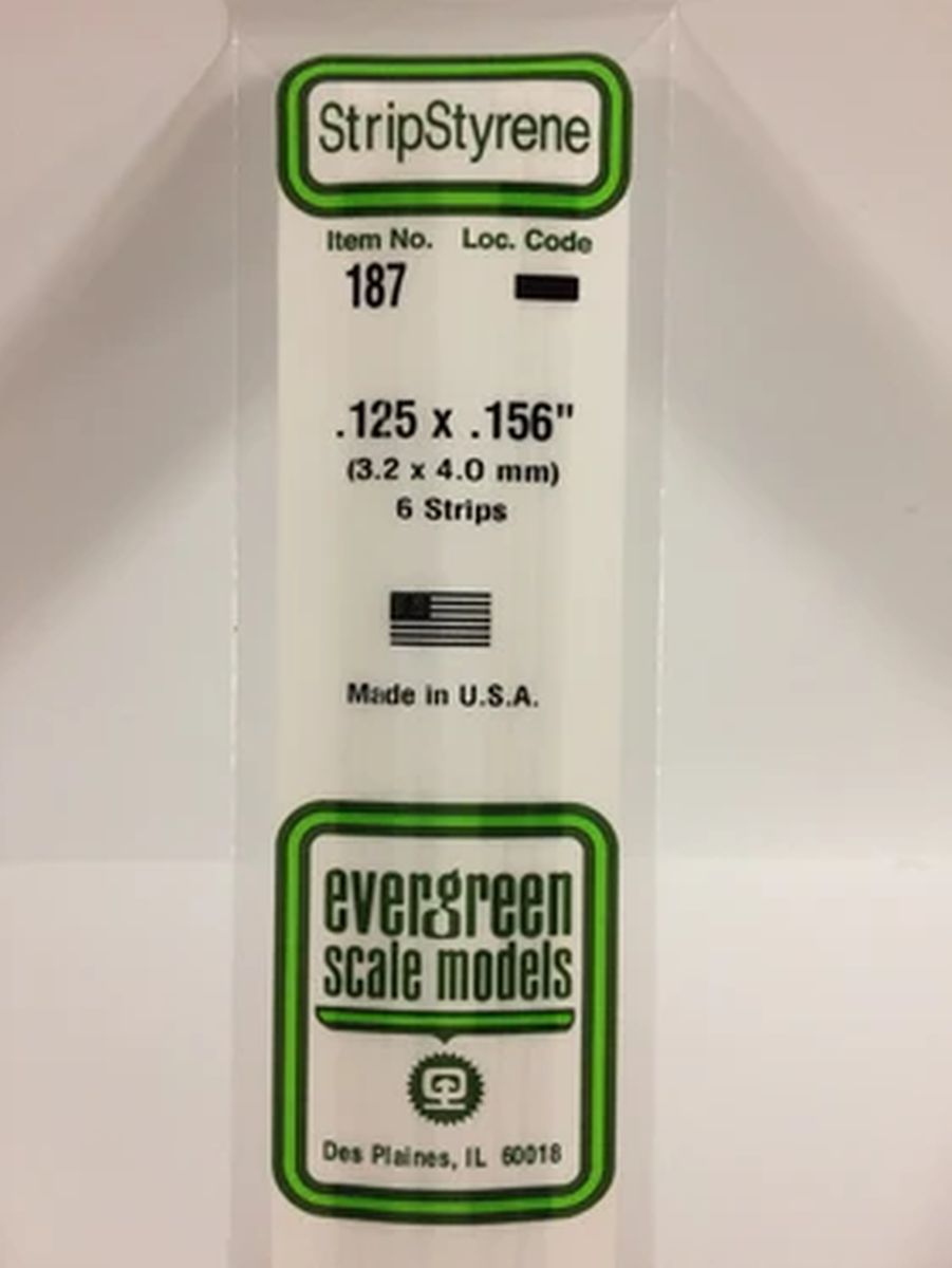 Evergreen Plastic 187 .125 x .156 (6)