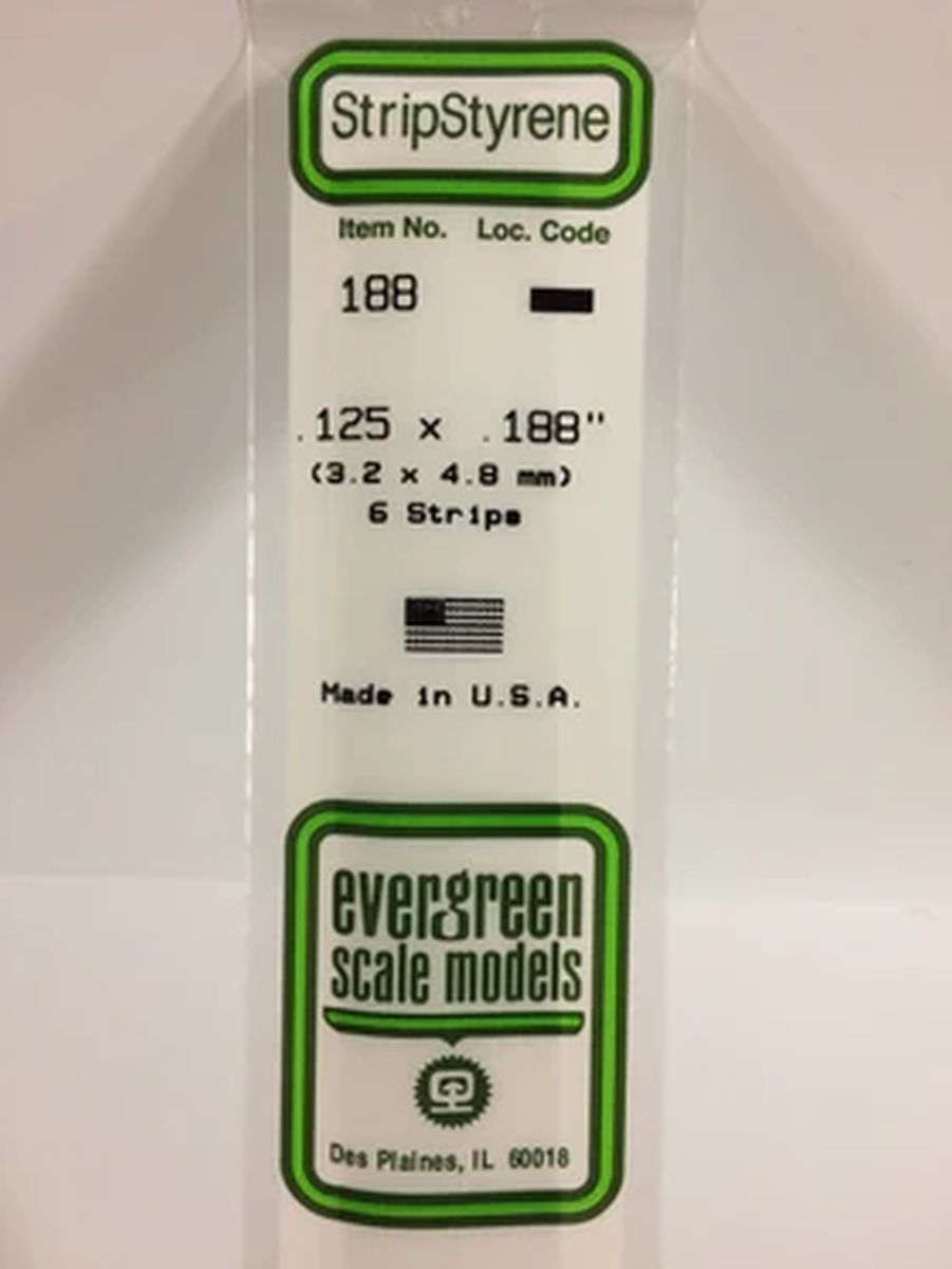 Evergreen Plastic 188 .125 x .188 (6)