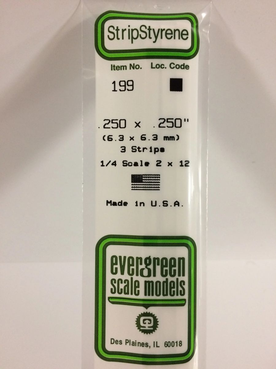 Evergreen Plastic 199 .250 x .250 (3)
