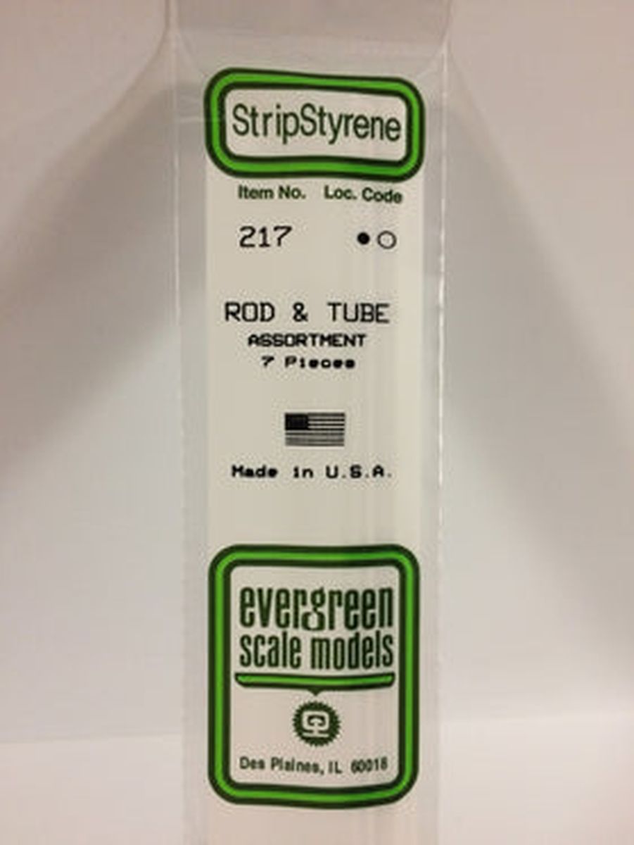 Evergreen Plastic 217 Rod & Tube Assortment