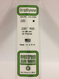 Evergreen Plastic 220 .035  Rod (10)