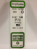 Evergreen Plastic 223 .093  Tube 3/32  (6)