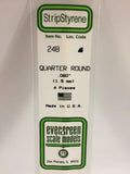 Evergreen Plastic 248 .060  Quarter Round (4)