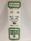 Evergreen Plastic 257 .125  x .250  Rect. Tube (3)