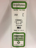 Evergreen Plastic 264 .125  (1/8) Channel (4)