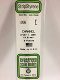 Evergreen Plastic 266 .188  (3/16) Channel (3)