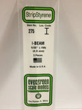 Evergreen Plastic 275 .156  (5/32 ) I-Beam (3)