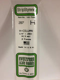 Evergreen Plastic 287 .250  H-Column 1/4 (2)