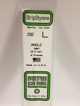 Evergreen Plastic 292 .080  Angle (4)