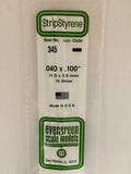Evergreen Plastic 345 .040  x .100  (15)