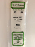 Evergreen Plastic 349 .040  x .250  (14)